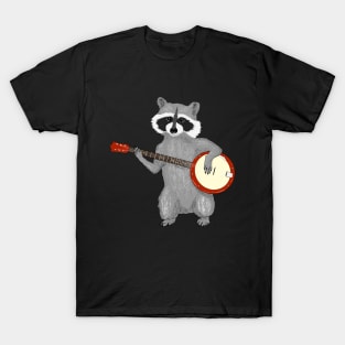 Racoon plays the Banjo T-Shirt